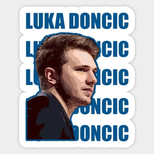 Luka Doncic Vector Art Sticker